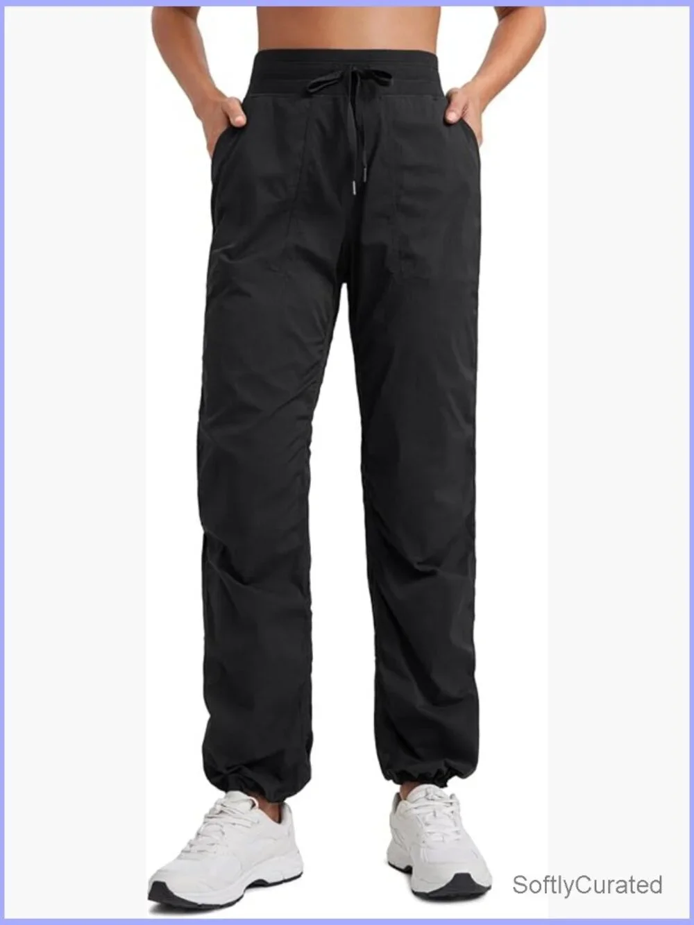 Lightweight Side Ruched Joggers with Pockets 28/30/32 Inseam